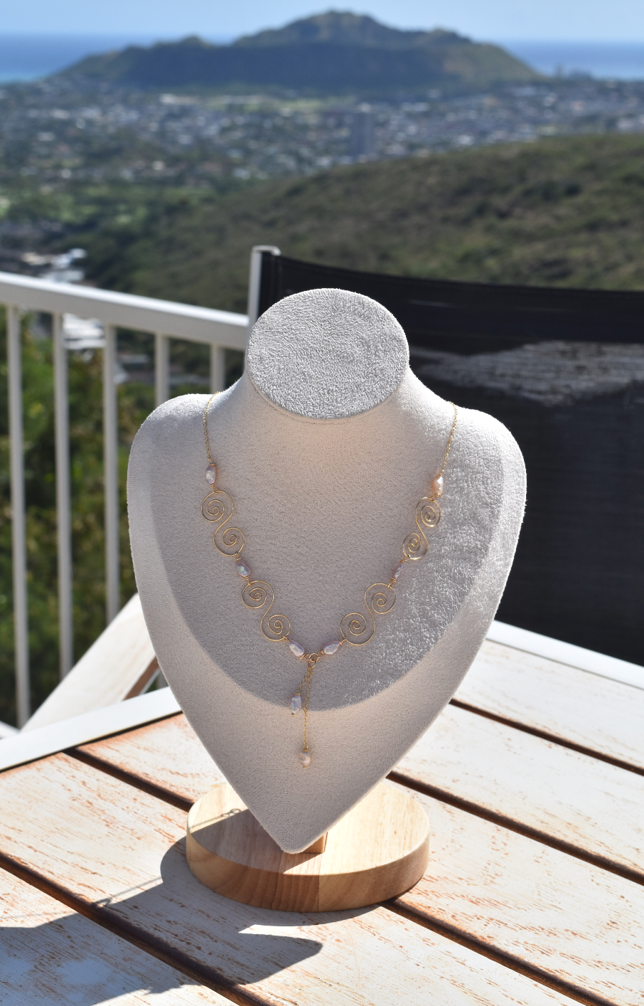 Pearls & Swirls necklace