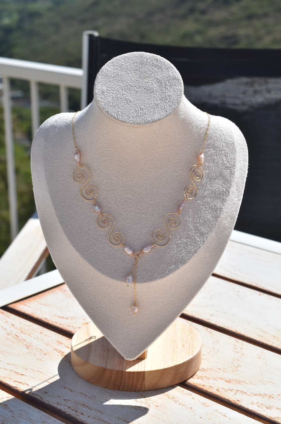 Pearls & Swirls necklace