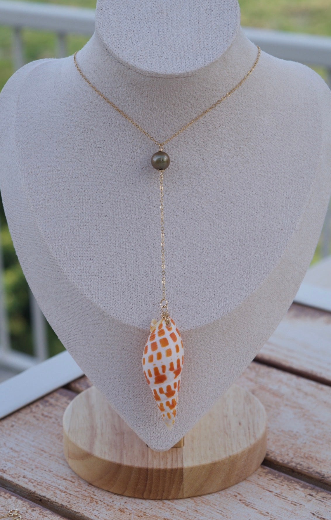 Miter Drop Necklace