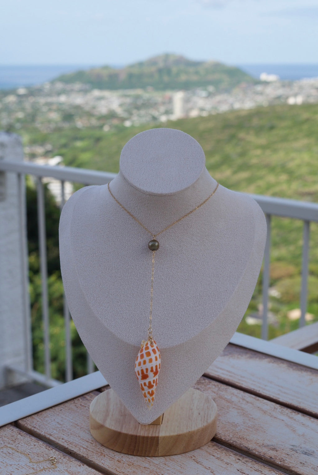 Miter Drop Necklace