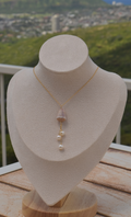 Cone Pearl Charm Necklace