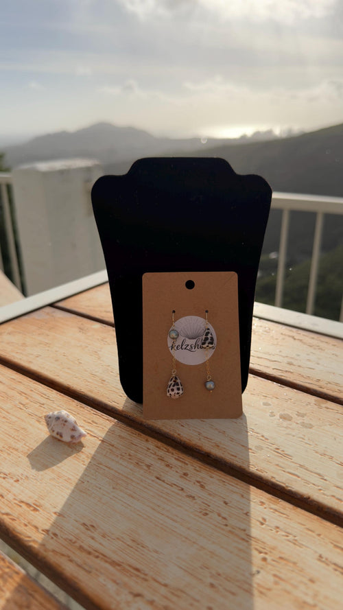 Rarities: Asymmetrical hebrew cone dangle earrings